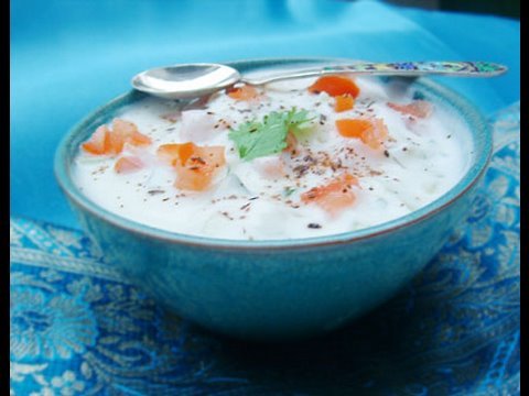 Recette Vido : raita : yaourt indien