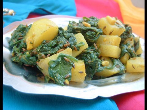 Recette Vido : aloo palak pommes de terre pinards