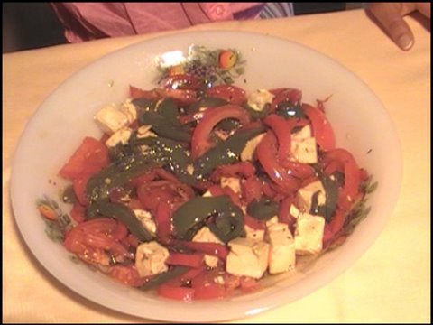 Recette Vido : salade poivrons et feta
