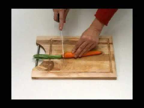 Recette Vido :  decouper une carotte  