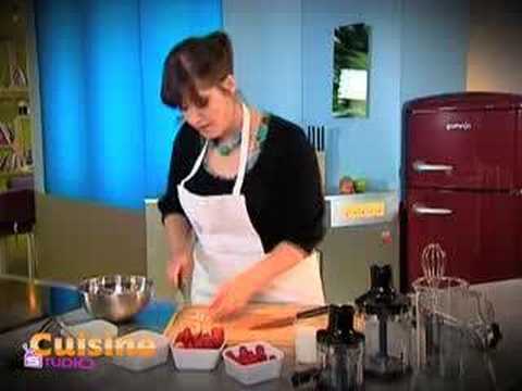 Recette Vido :  trifle aux fraises, framboises, bananes et chocolat blanc