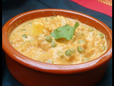 Recette Vido : matar paneer recette indienne 