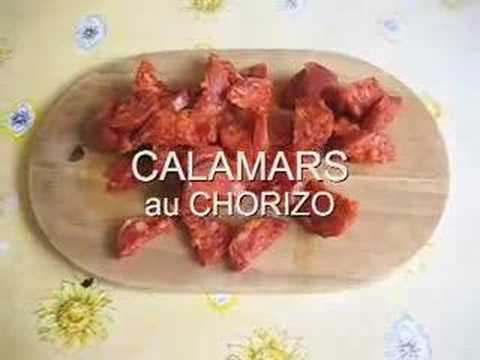 Recette Vido : calamars au chorizo