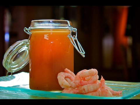 Recette Vido :  huile de crevettes du st-laurent
