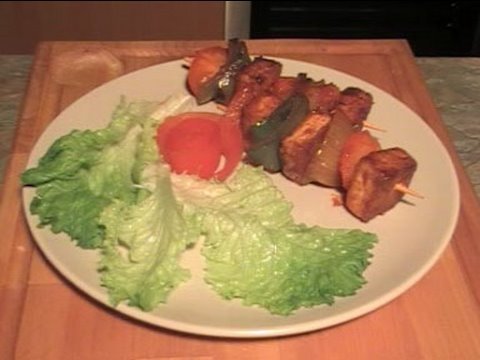 Recette Vido : brochettes de tofu