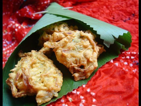 Recette Vido : oignons bhaji - beignets d'oignons